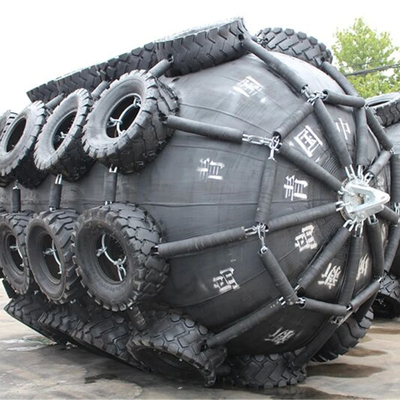 Absorción de energía Yokohama Pneumáticos de caucho cilíndrico negro para parachoques marinos