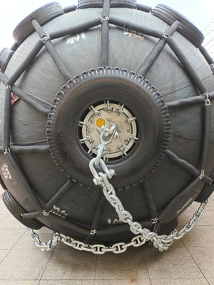 0.5-4.5m de diámetro Yokohama Marine Fender con baja fuerza de reacción y 2 años de garantía