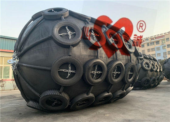 50Kpa pone un neumático alrededor de los topes inflables flotantes del muelle del barco de las defensas de Yokohama