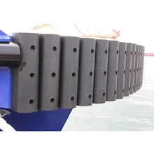 Fender de caucho tipo D negro La solución definitiva para aplicaciones marinas
