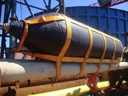Presión 0.05-0.25 MPA Bolsas de aire de caucho marino espesor 6mm-20mm Capas 4-9 Diseño de construcción de trabajo pesado